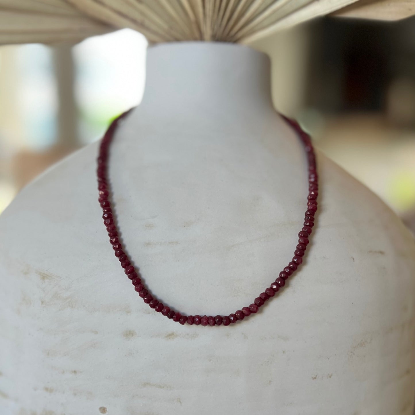 Dark Maroon Necklace