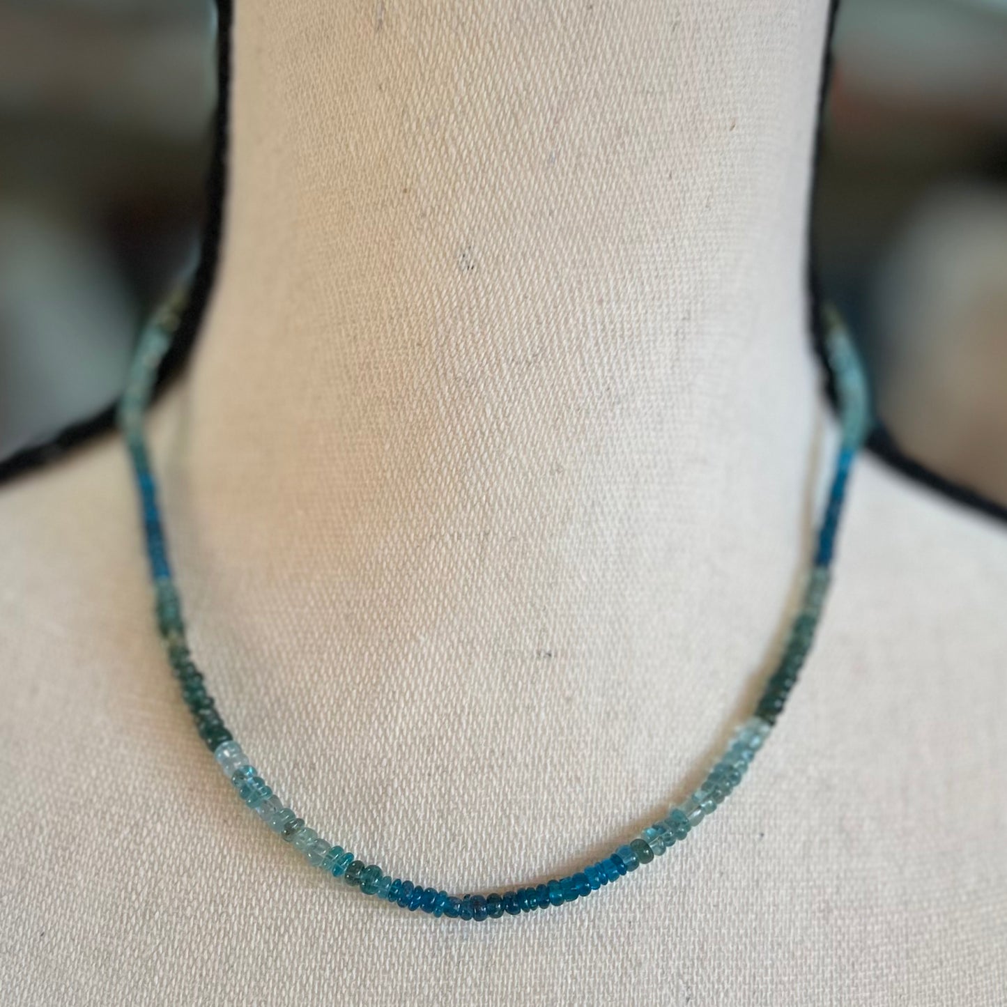 Muticolor Clear Green and Blue Necklace
