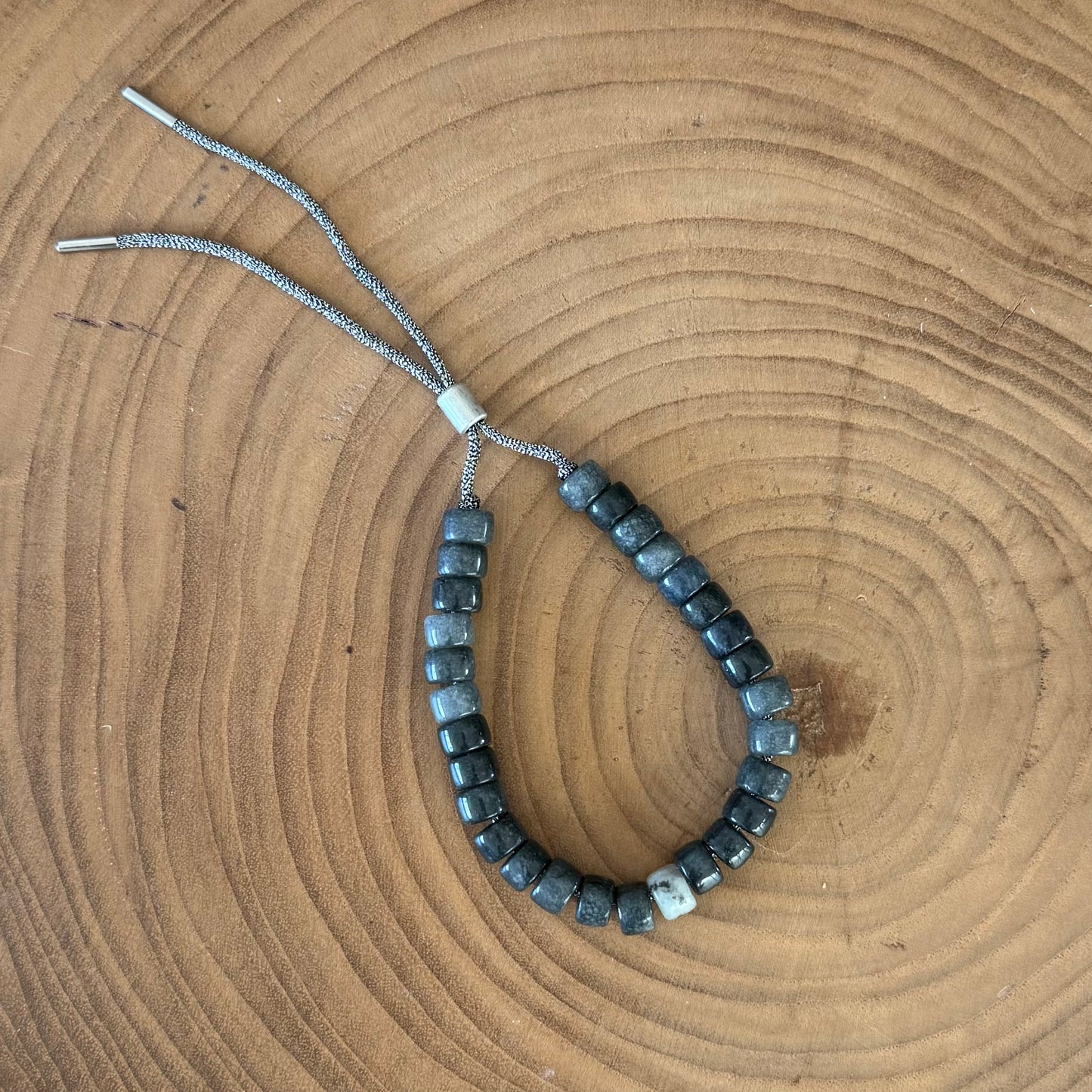 Gray Forte Bead Bracelet