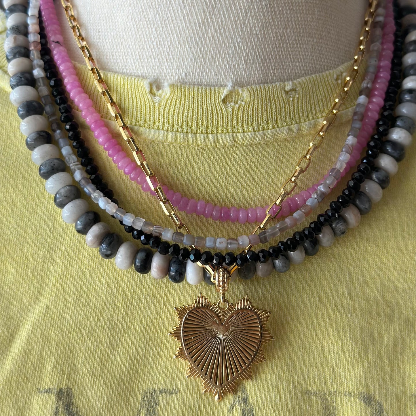 White and Gray Necklace