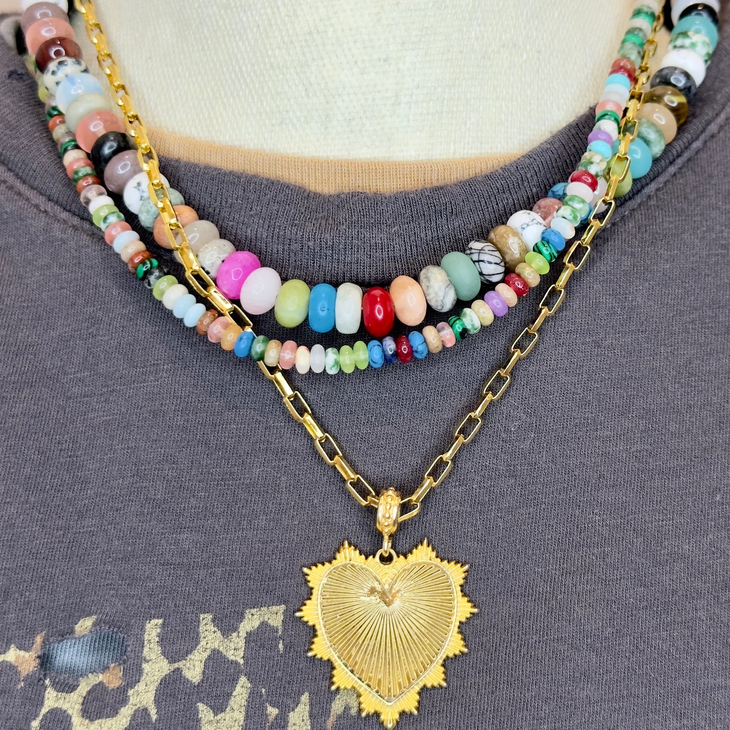 Multicolor Necklace 4mm