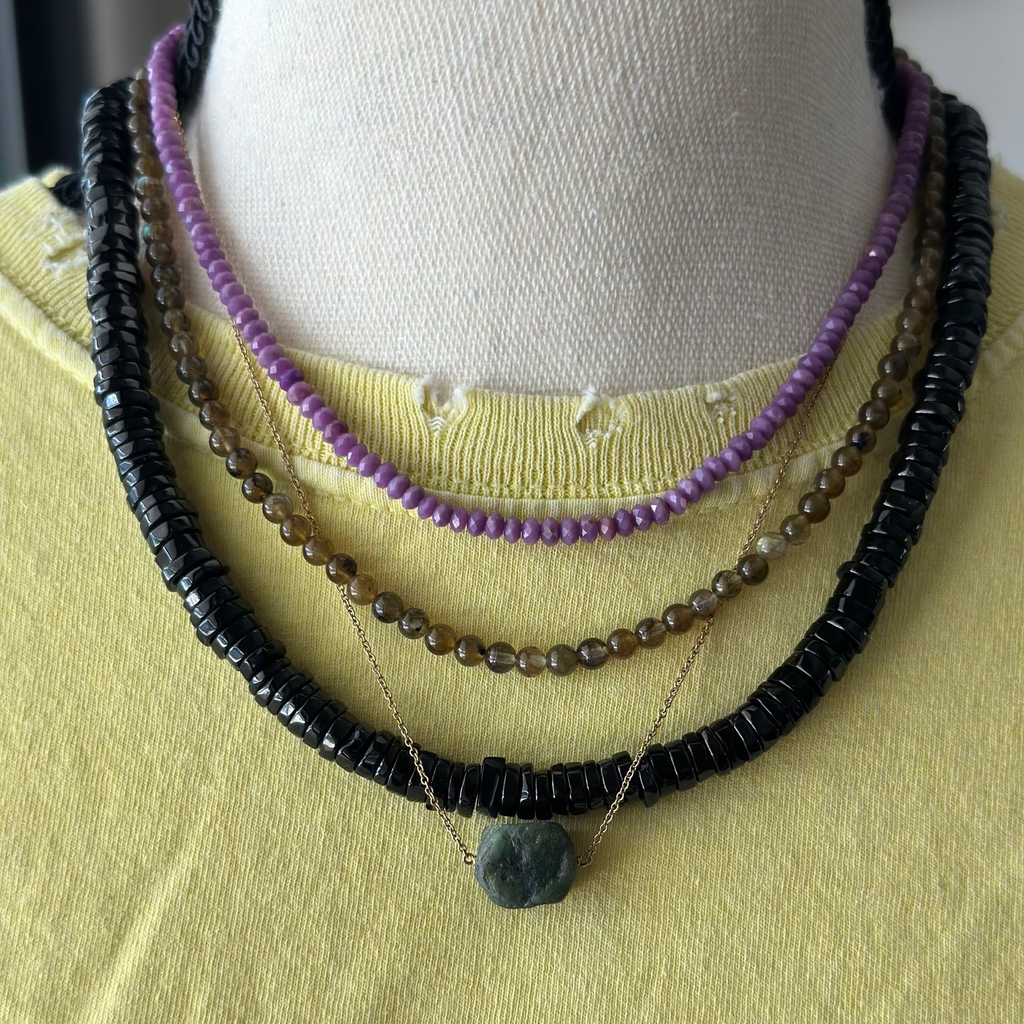 Shiny Black Necklace