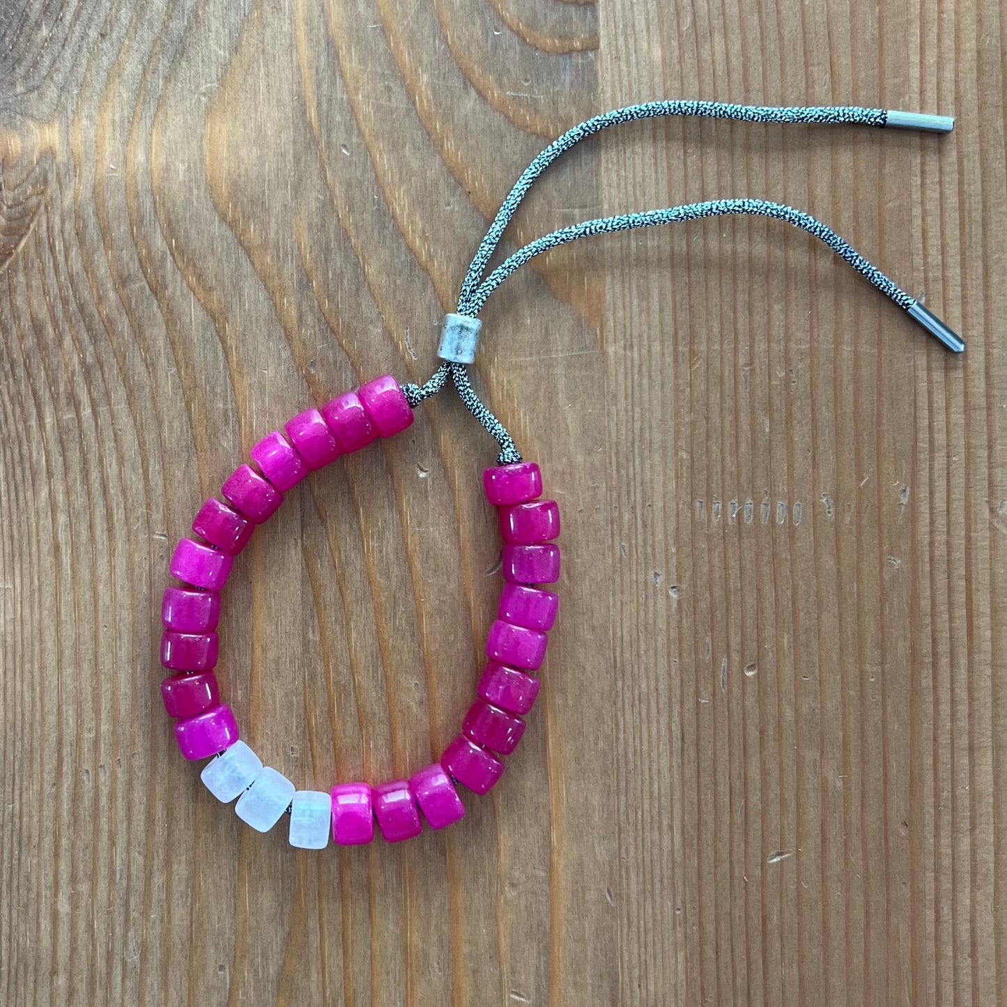 Hot Pink Forte Bead Bracelet