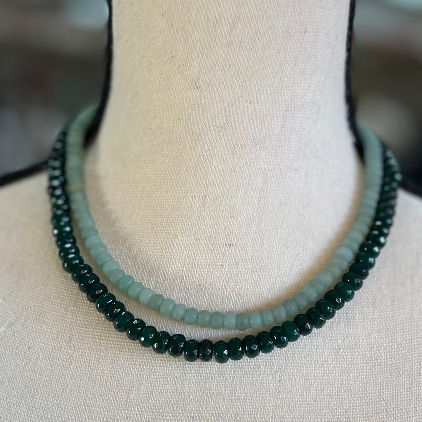 Green Aventurine Matte Necklace