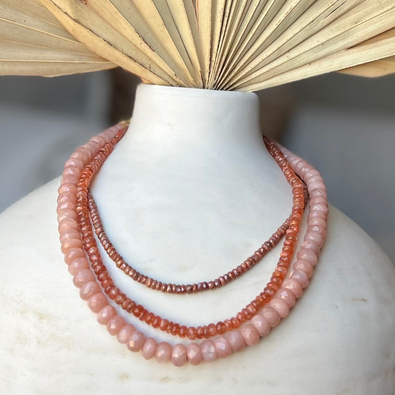 Clear Sunstone Necklace