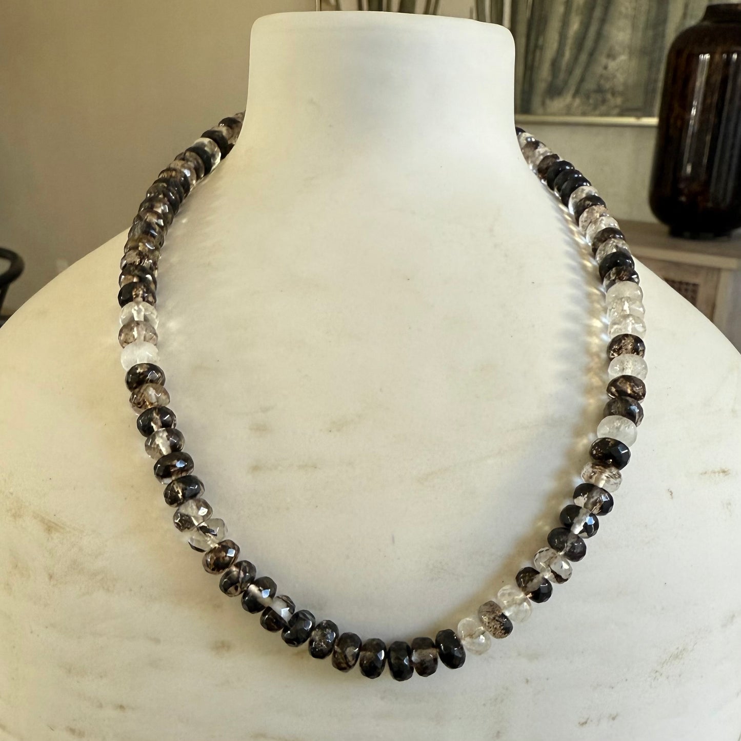 Black Cherry Quartz Necklace