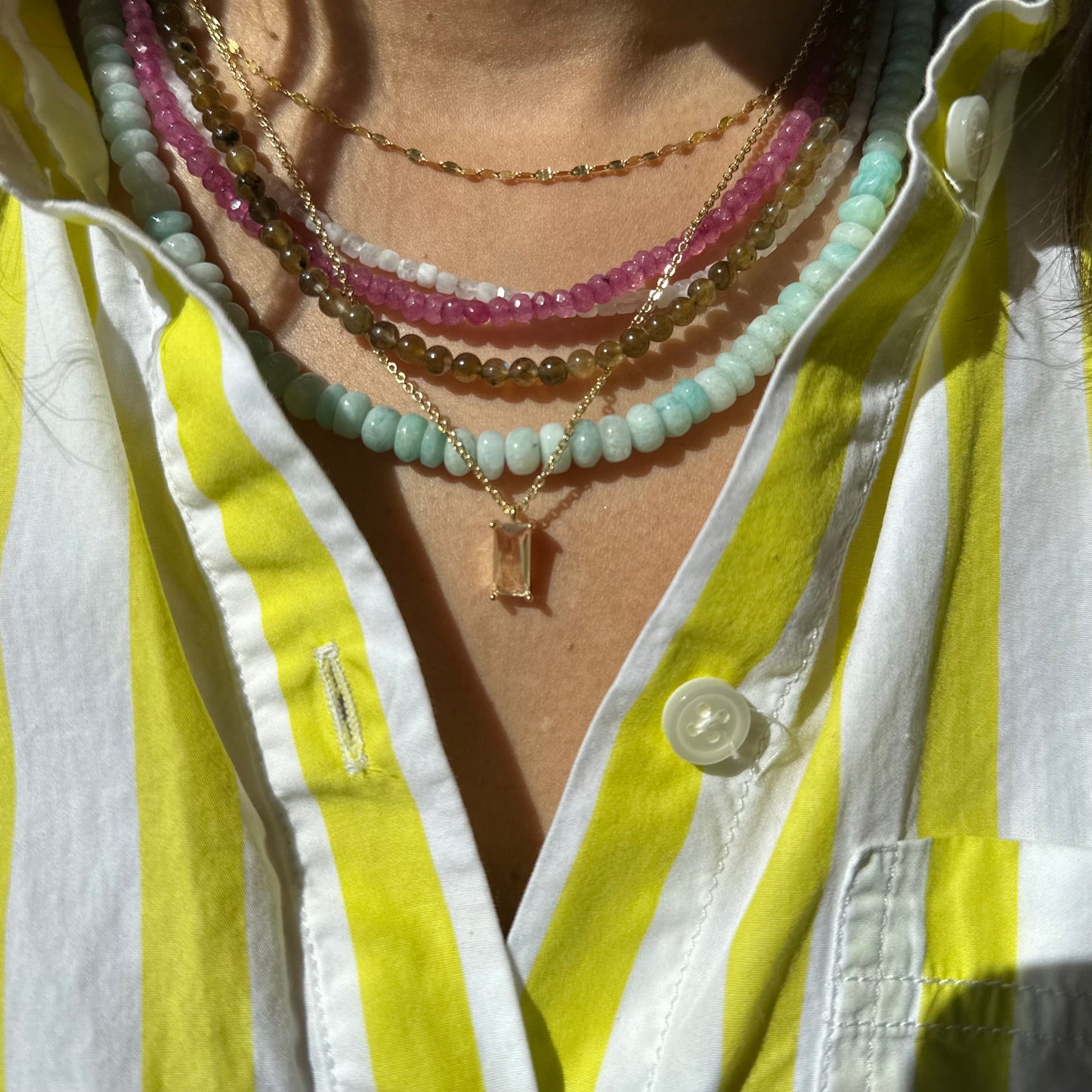 Small Light Blue Necklace