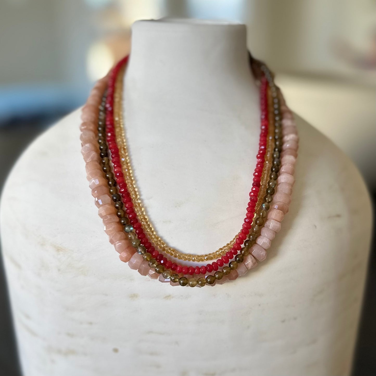 Sangria Red Necklace