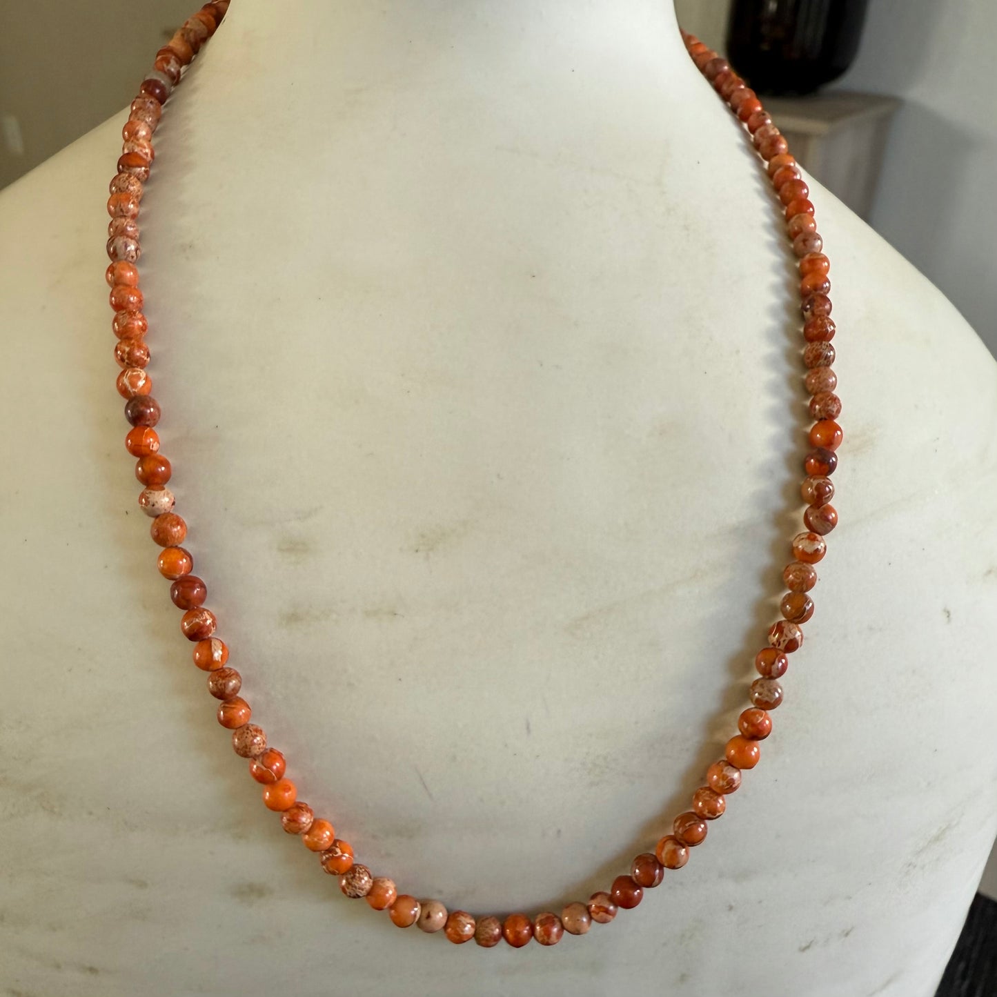 Round Orange Necklace