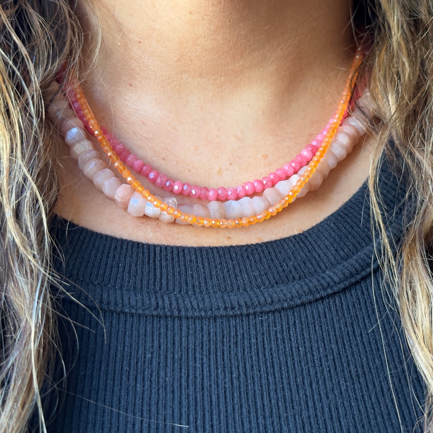 Dainty Orange Necklace