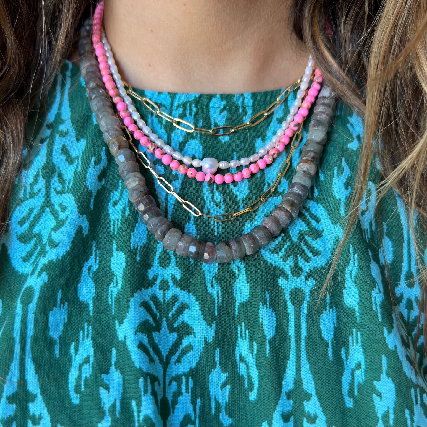 Marbled Gray Necklace