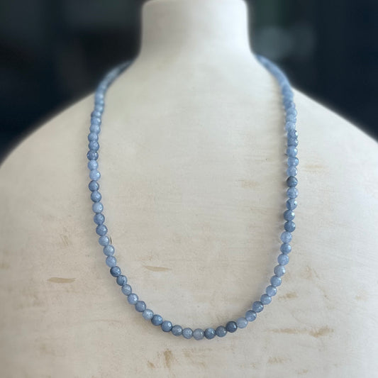 Round Blue Aventurine Necklace