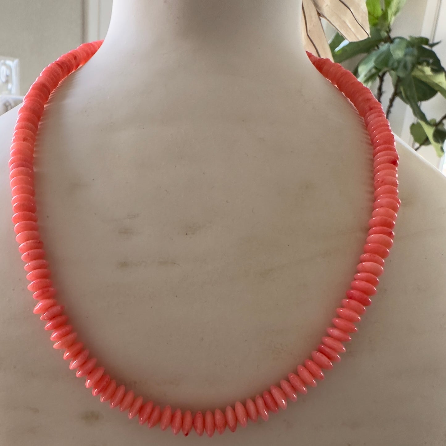 Bright Coral Necklace