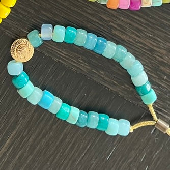 Aqua Forte Bead Bracelet