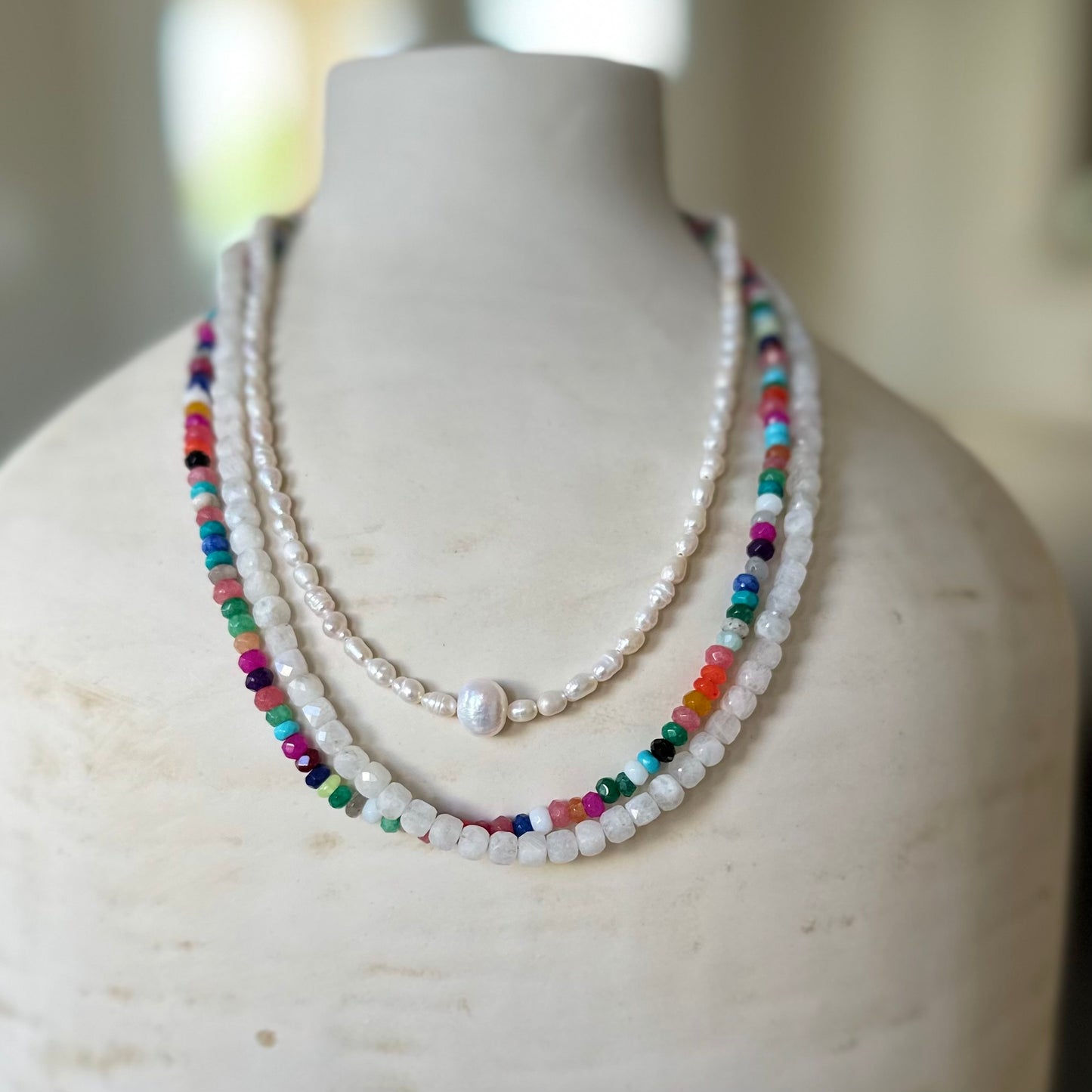 Bright Rainbow Necklace