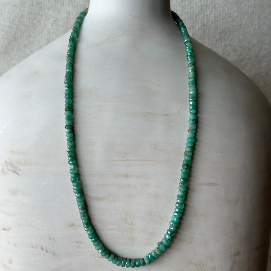 Graduated Green Necklace