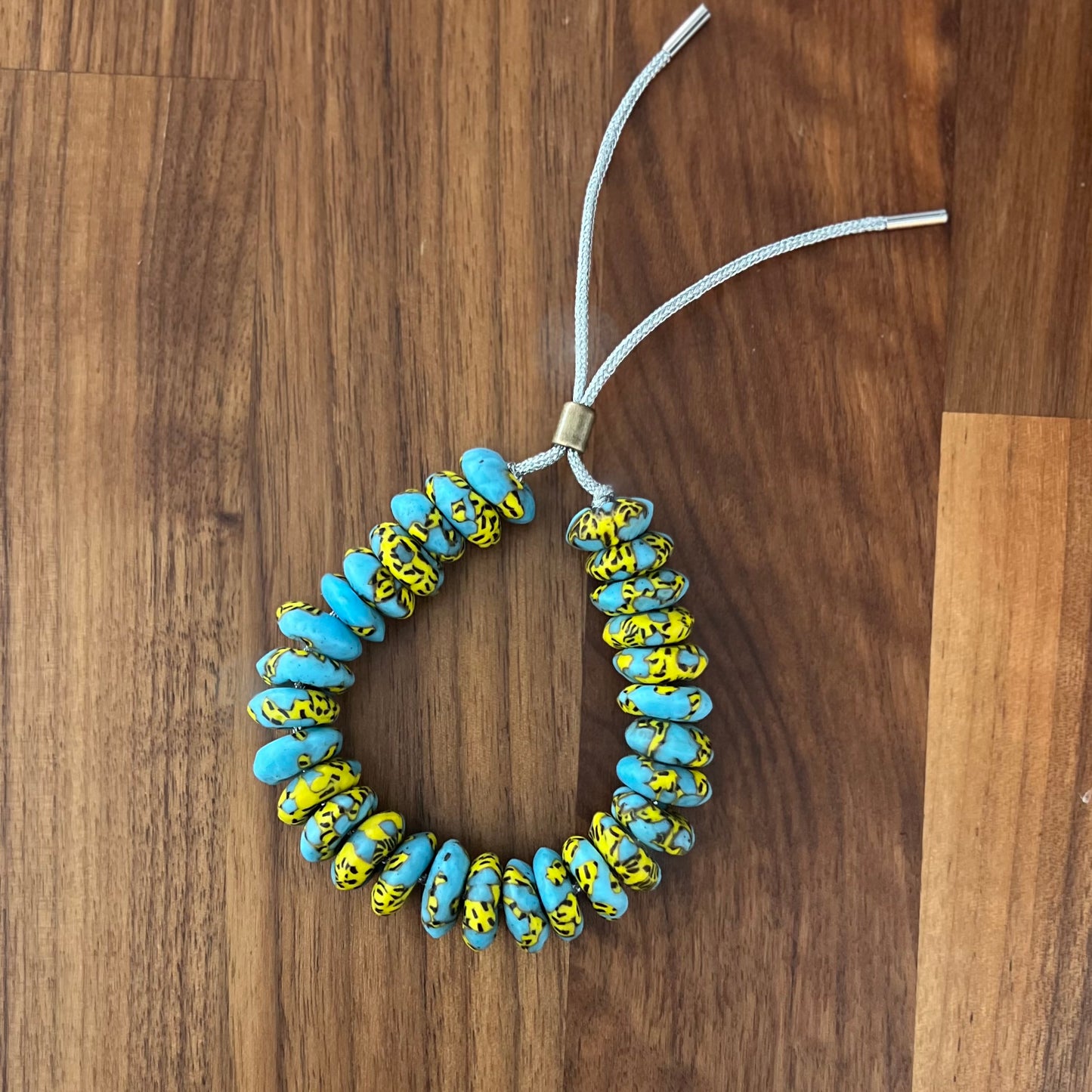 Blue and Yellow Bracelet