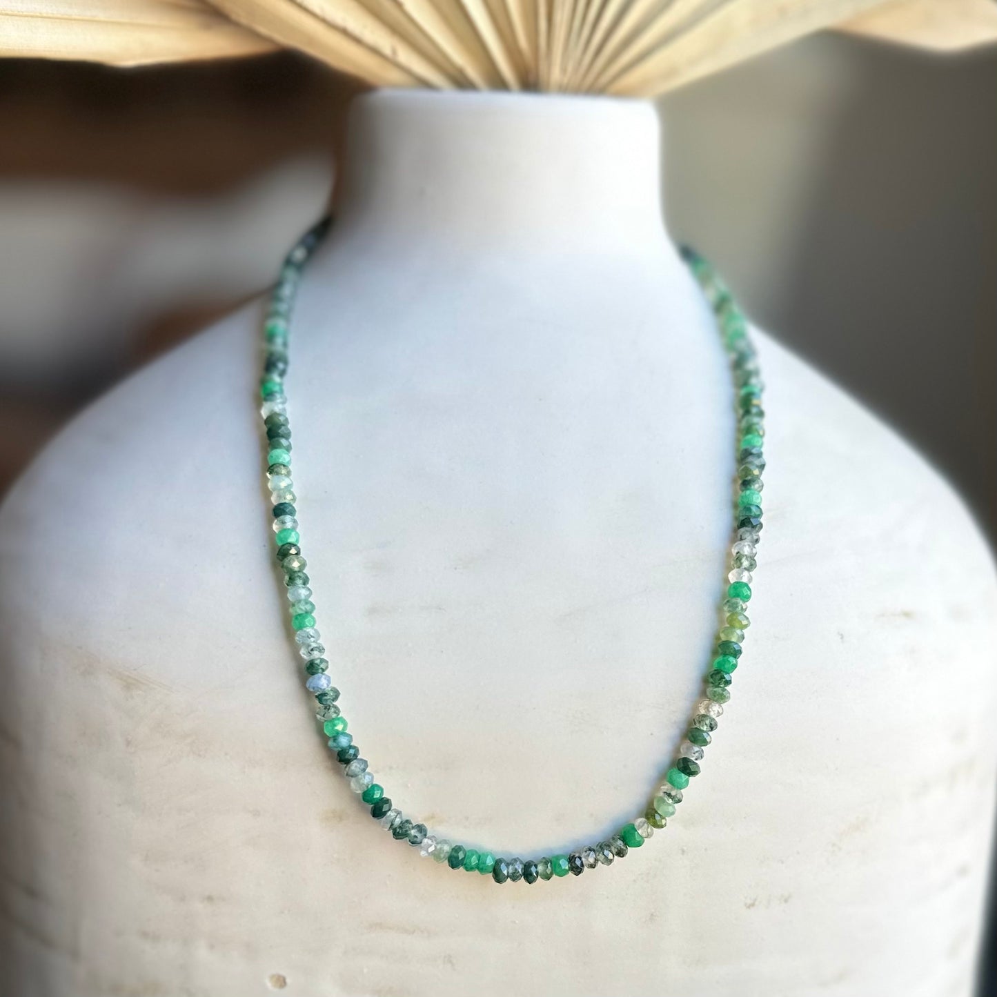 Multicolor Clear Green Necklace