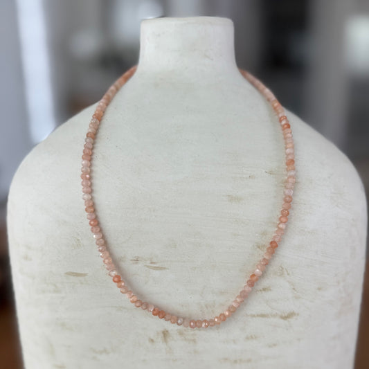 Sunstone 3mm Necklace