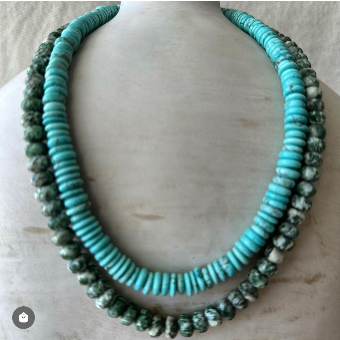 Green Dalmatian Neckalce