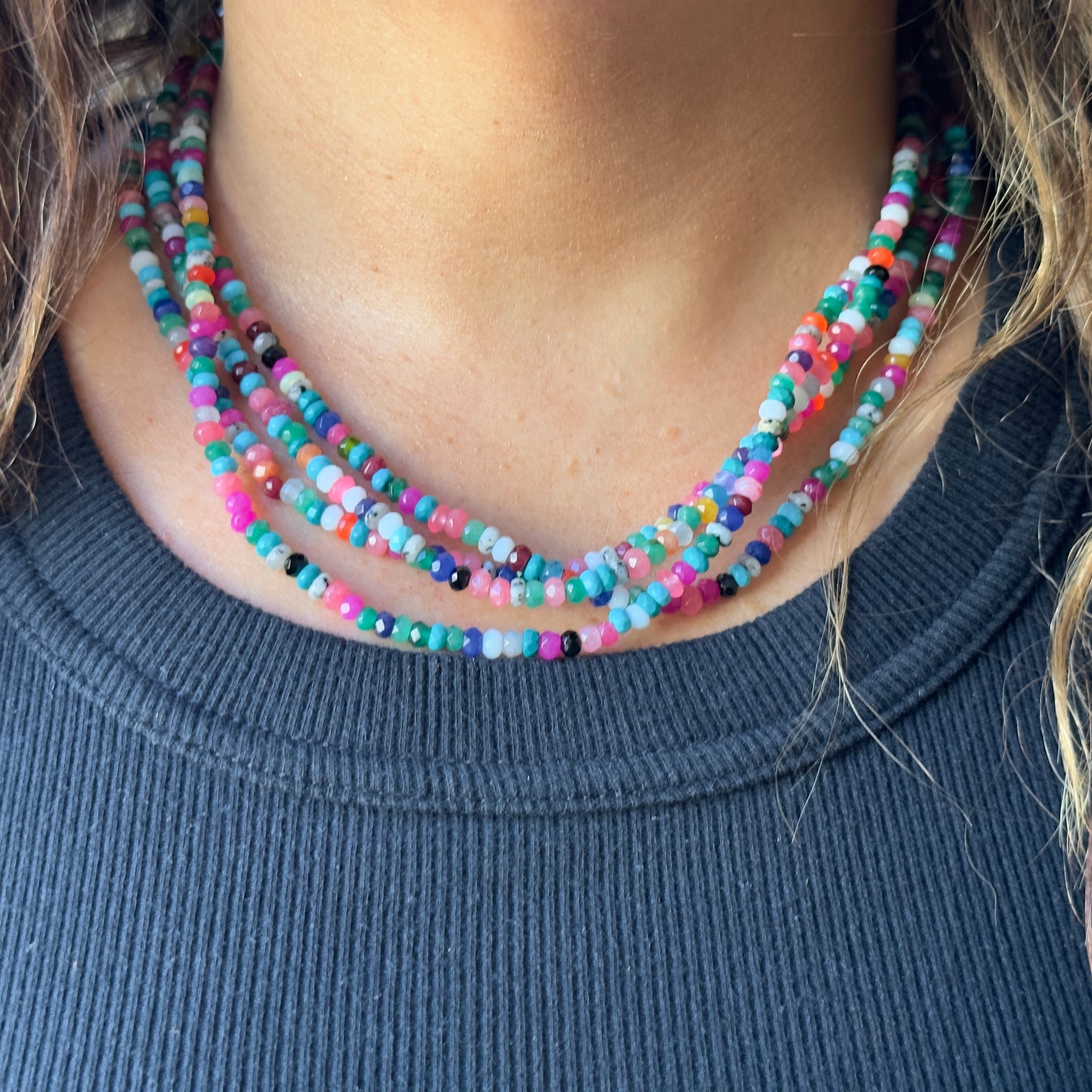 Bright Rainbow Necklace